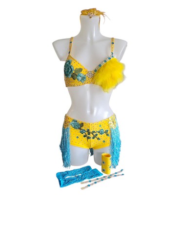 Yellow turquoise blue - &,