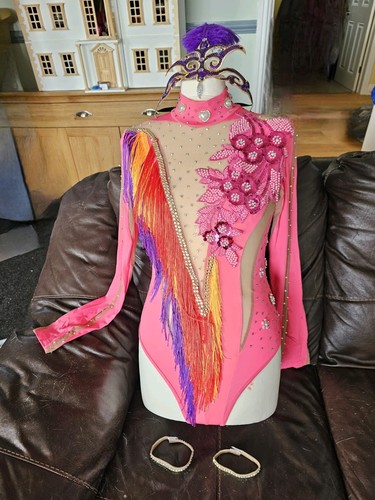 Pink freestyle dance costume - pink,