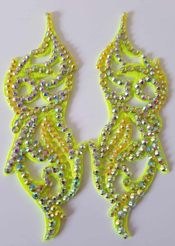 Small pair yellow1diamante - small,