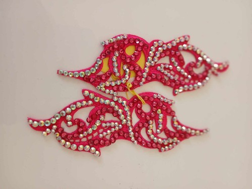 Small pair cerise2 diamante - small,