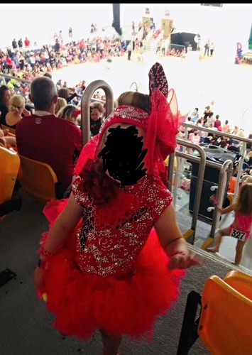 Freestyle red diamanté dance - freestyle,